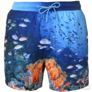 Quần đi biển Pierre Cardin Photo Swim Short Ocean